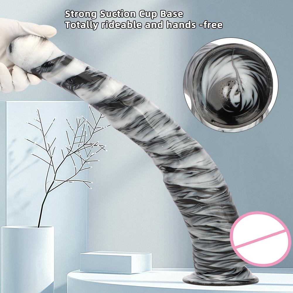 Super Long and Super Large Alternative Animal-shaped Stallion Dildo Butt Plug, Suitable for Hardcore Male and Female Players.