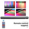 24x12w RGBW 6in1 LED Bar Wall Washer Indoor Color Strip Light DMX512 Control Professional Atmosphere DJ Disco Wall Light Stage Lighting