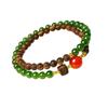 Agarwood and Biyu Jade Women's Bracelet - Gift for Mom's Birthday