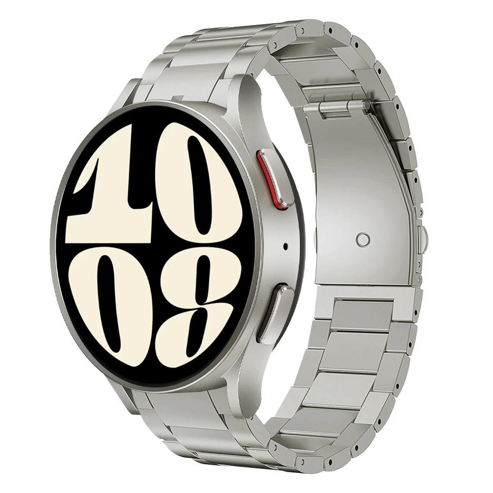 No Gap Titanium Metal Strap For Samsung Galaxy Watch 6 4 Classic 47mm 46mm 43mm 45mm Light Bracelet Watch 7/6/5/4 44mm 40mm Belt