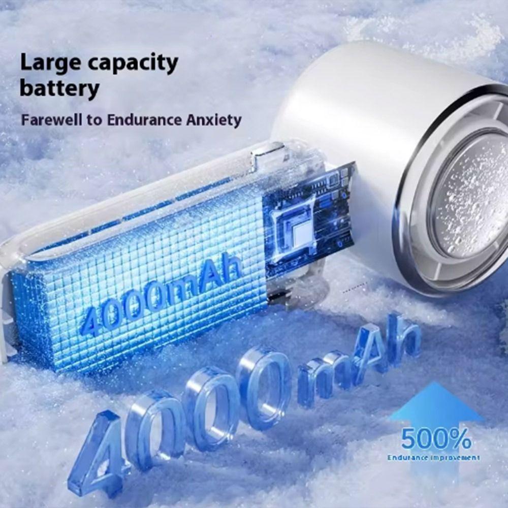 100 Speed Infinitely Mini Handheld Fan LED Display Powerful Turbo Fan  Cooling Fan