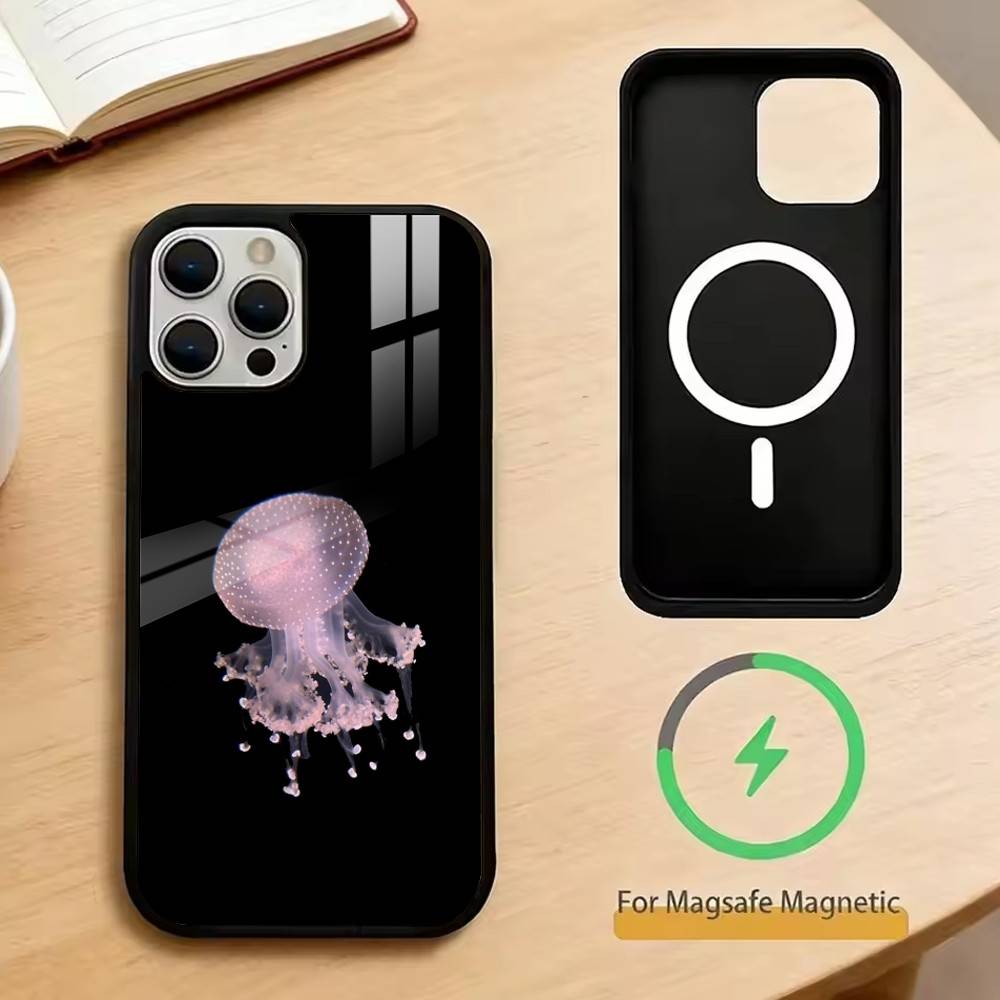 Jellyfish Oceanic   Phone Case For iPhone17,16,15,14,13,12,11 Plus,Pro Magnetic with Magsafe Wireless Charging