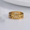 Lover Titanium Steel 6mm Hollow Out Ring Jewelry
