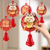Cartoon Spring Festival Banner Garland Hanging Lunar Year Ornaments  For Home Shopping Mail