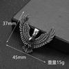YQ 316L Stainless Steel Viking Eagle Pendant Necklace for Men Punk Gothic Jewelry