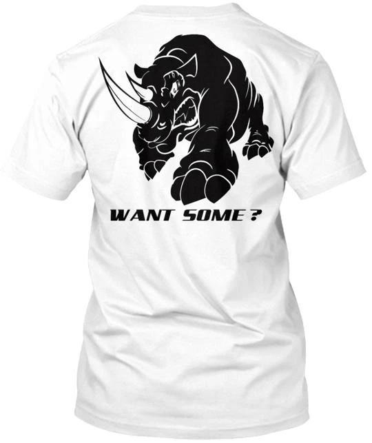 

Want Some No Fear Angry Rhino T-shirt Made in the USA Size S to 5XL S
