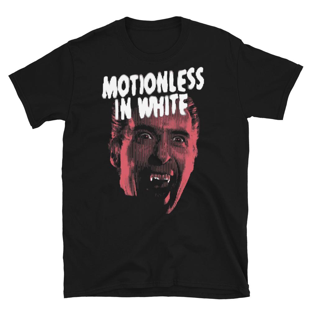 

Футболка унисекс «Motionless In White Dracula Bloody Face Horror Metalcore Band»
