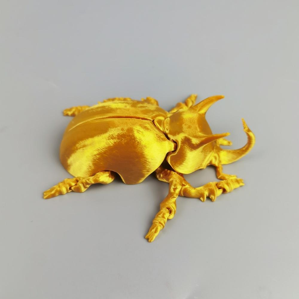 

New 3D Unicorn Beetle Body Joints Movable Modelling Creative Children Toys Cute Insect Home Decoration Gift Desktop Ornaments