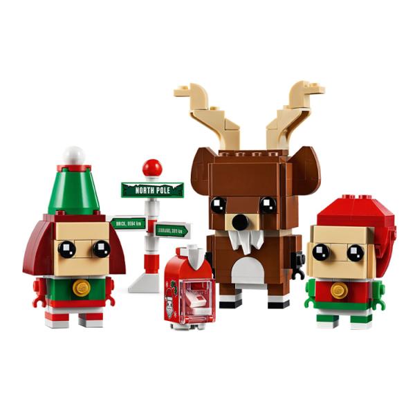 LEGO BrickHeadz Christmas Reindeer, Elf, And Elfie Set 40353