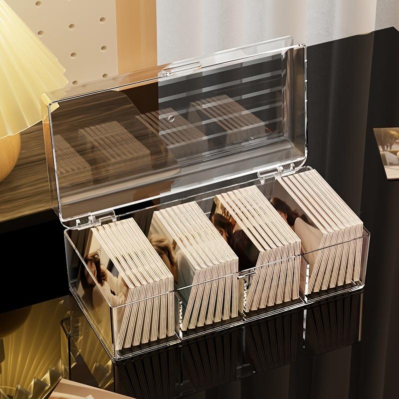 Card Storage Box Clear Acrylic Playing Cards Container Display Card Case Packing Poker Game Card Box Board Games Card Organizer