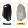 For Mazda 2 3 6 2003-2008 ABS Rearview Side Mirror Cover Wing Cap Exterior Door Housing Trim Replacement Parts ABS Carbon Fiber
