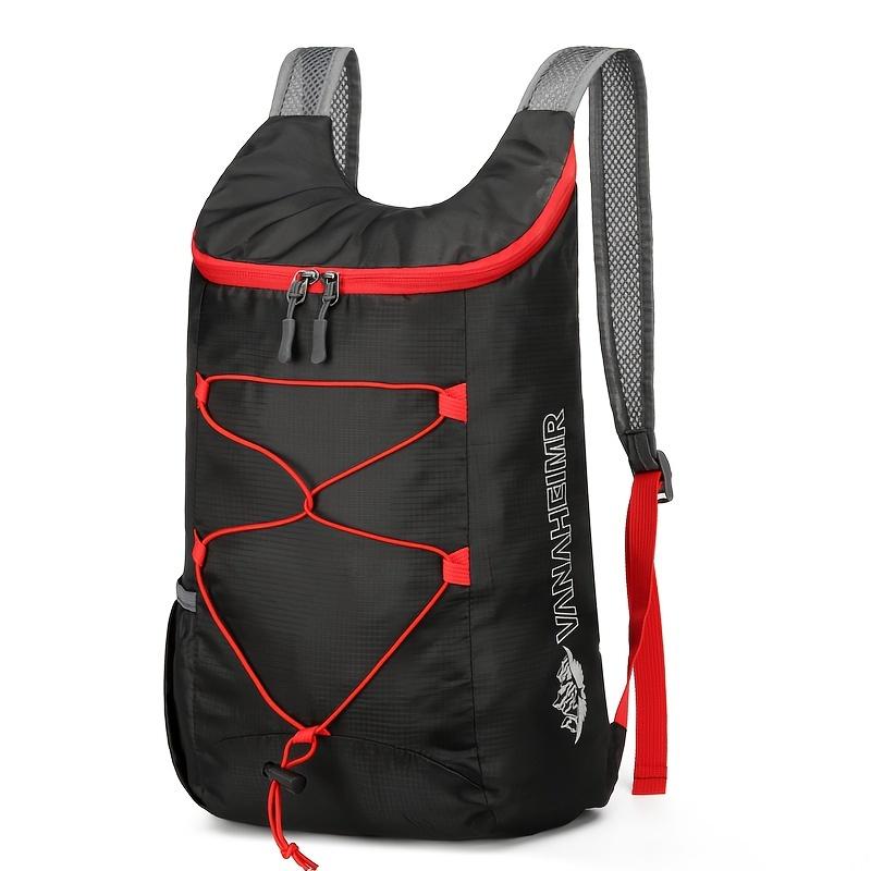 Small Portable Multifunctional Sports Backpack, Foldable Lightweight Waterproof Storage Bag For Men Outdoor Camping Hiking Travel Backpack
