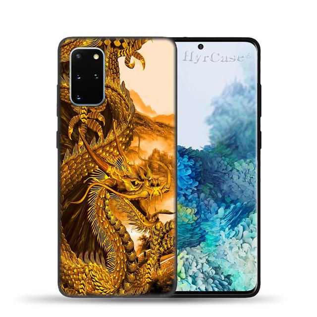 Carcasă din silicon cu dragon chinezesc pentru Samsung Galaxy S22 S21 Ultra S20 Fe Plus A53 A73 A52 A72 A51 A71 A22 A12 A32 A50 A33 A13