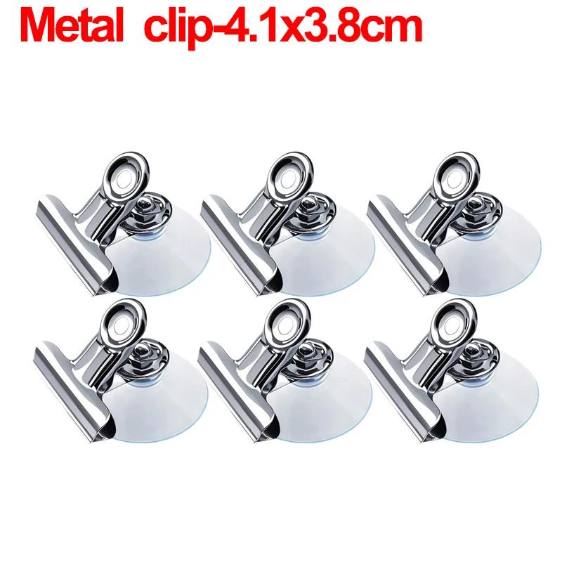 Multi-purpose Round Suction Cup Clips With Hooks Heavy Duty Towels Clamps Holder Photo Display Stand Home Organizer Supplies