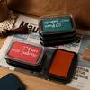 Retro Color Ink Pad Set: 12 Large Solid Colors for DIY Decoration & Finger Stamping