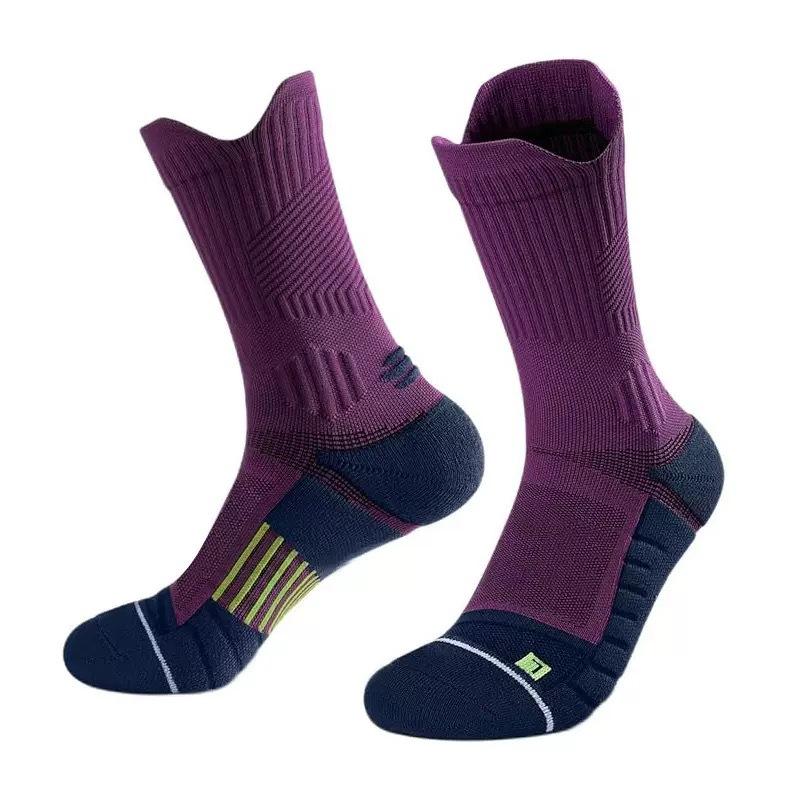 Pro Performance Basketball Socks High Top Cushioned Terry Athletic Socks for Men Women, Extra Large Long Tube Running Socks