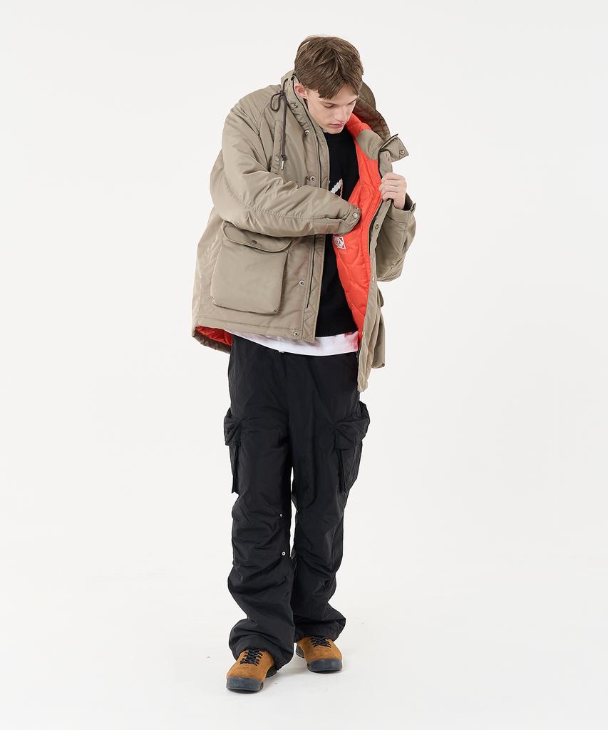 AECA N3B Hooded Military Parka-Light Gray