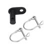 Bike Trailer Hitch Connector, Cycling Adapter Accessories (Black)