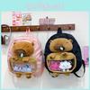 Cute Capybara Plush Backpack For Girls And Boys With Large Capacity For Daily Use