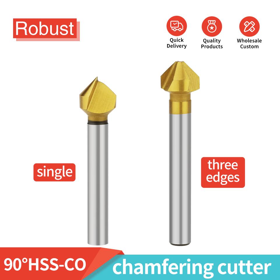 High-Speed Steel Chamfering Cutters Single-Edge & Three-Edge for Metal Inner Hole Deburring And Chamfering Tool