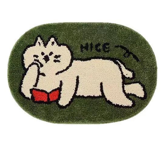 Modern Cartoon Dog Soft Rug Non-Slip Washable Indoor Decorative Carpet for Living Room Bedroom