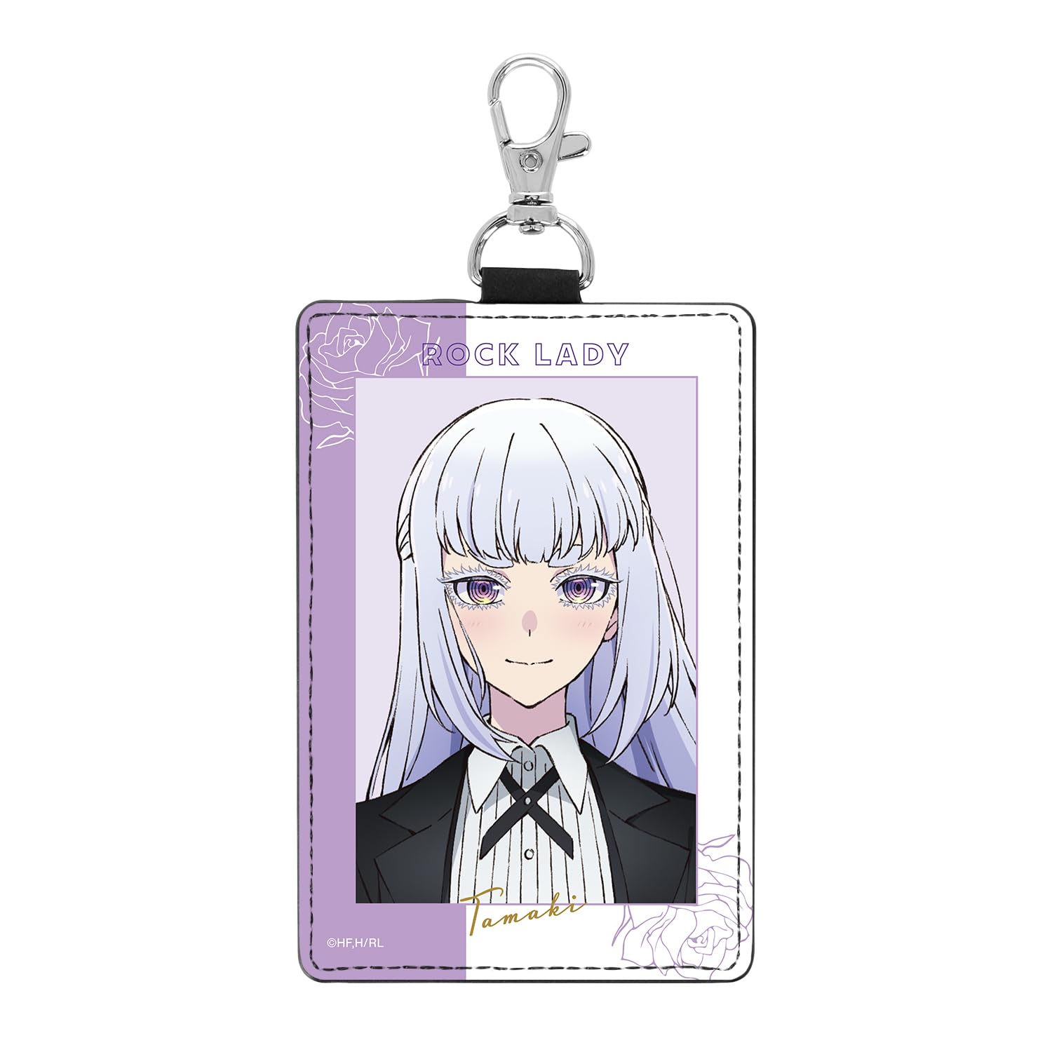 [Рок - Удовольствие Леди] Тамаки Сирая Вертикальный чехол для пропуска с 1 карманом и карабином