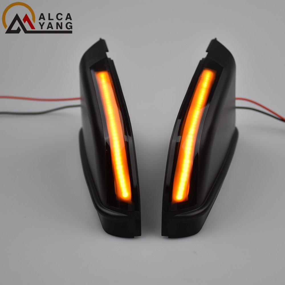 Specchietti Laterali a LED con Freccia Dinamica per VW Volkswagen Polo Mk4 9N3 FL Vento Skoda Octavia Lampada Ripetitore Indicatore