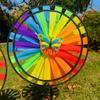 Multistyles Colorful Lasers Dazzling Film Windmill Double Layered PVC Rotating Wind Spinner Color Changing Bright