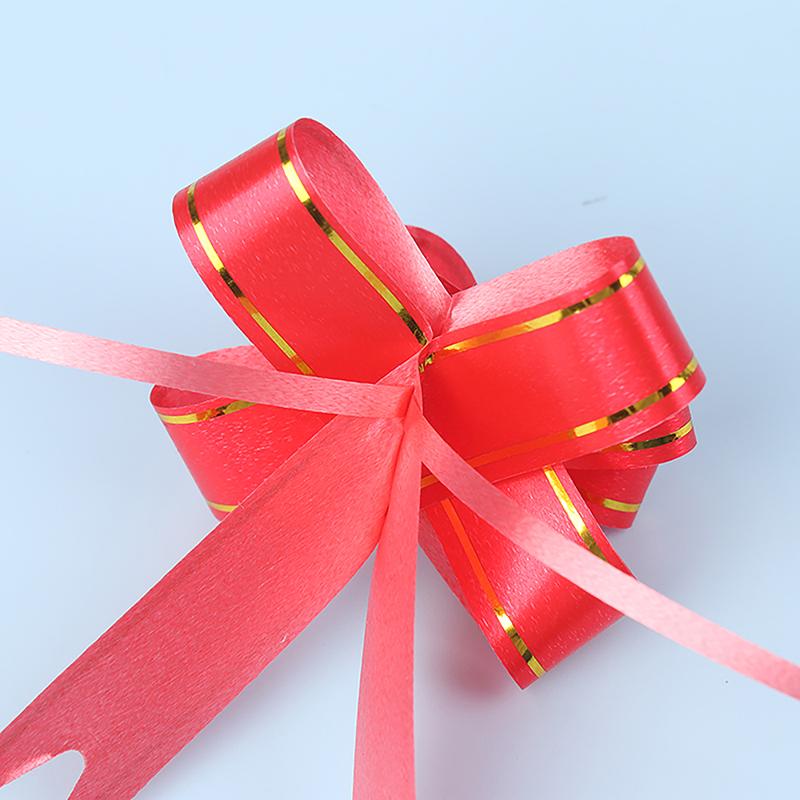20 Pcs Ribbon Pull Bows Gift Knot Ribbon Wedding Gift Decoration Gift Wrapping Bows Packing Car Decor