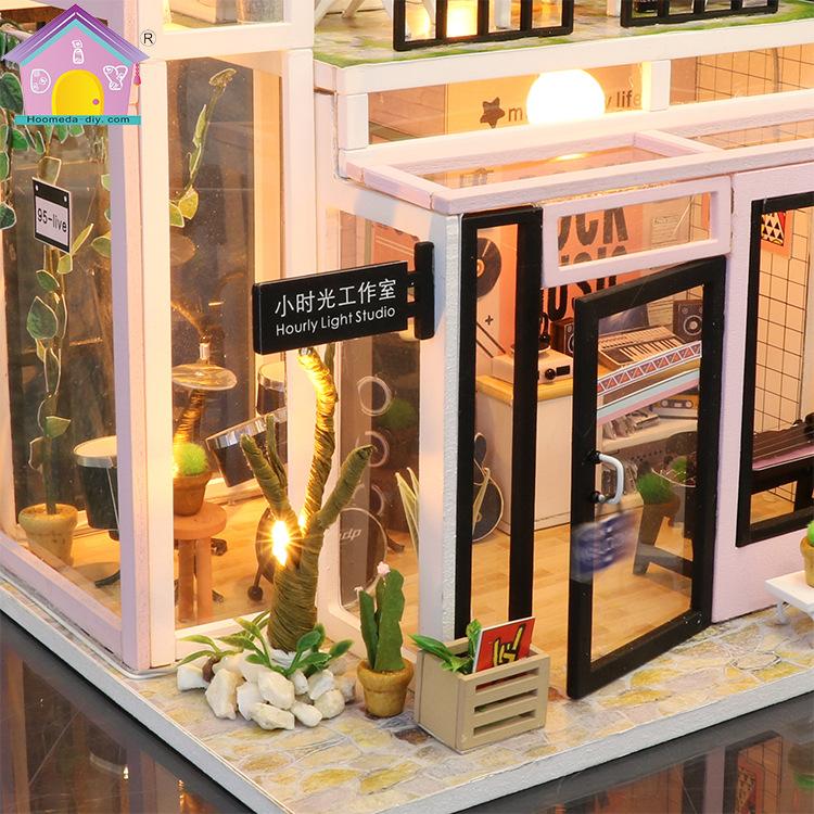 DIY Handmade Toy House Birthday Gift House Minimalist Building Model Assembly