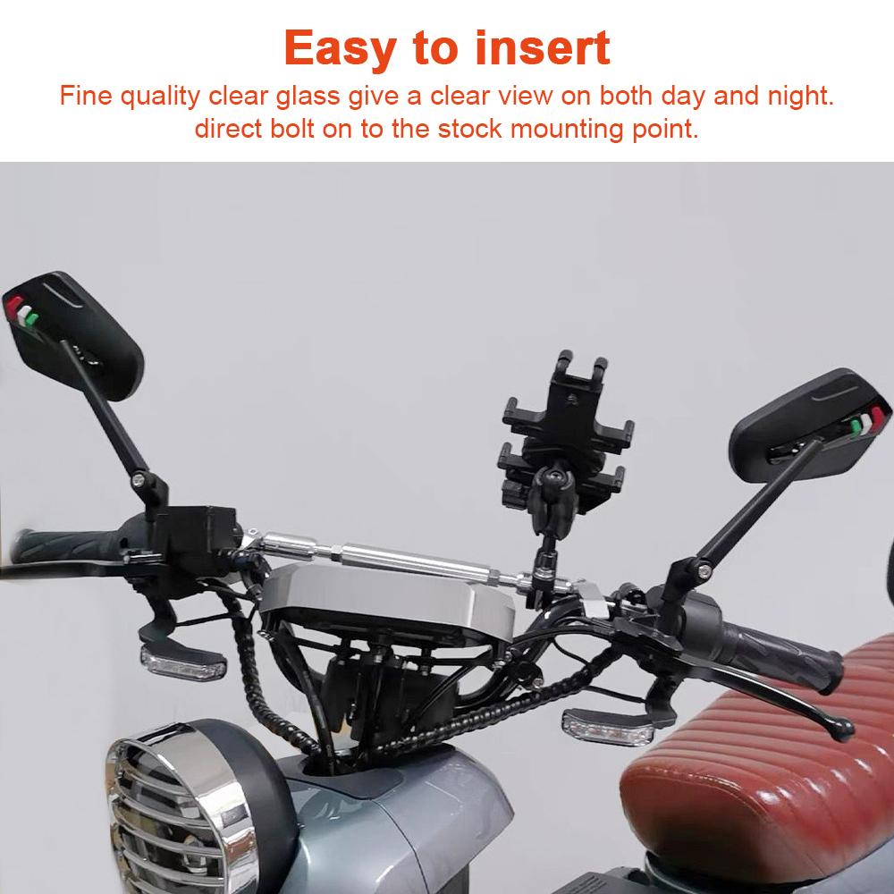 Aluminum Alloy Motorcycle Rearview Reflective Mirrors Rear View Handlebar Mirrors Rearview Mirror