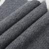 Emporio Armani FW23 Color Block Crew Neck Pullover Knit Sweater Women Sweater Gray White 6R1MXV-1MMEZ-0631