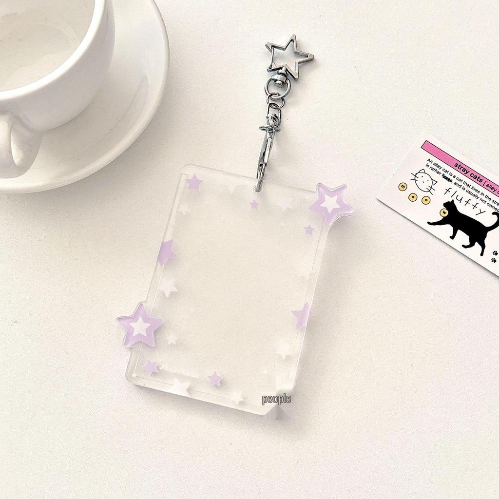 Chasing Stars Acrylic Polaroid Card Holder - Three-Inch, Small, Fresh Design