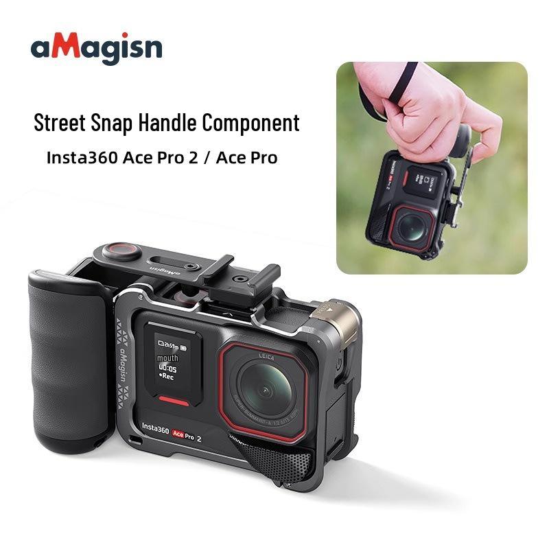 Insta360 AcePro2 Street Kit: aMagisn Amaze Handle Cage Accessories