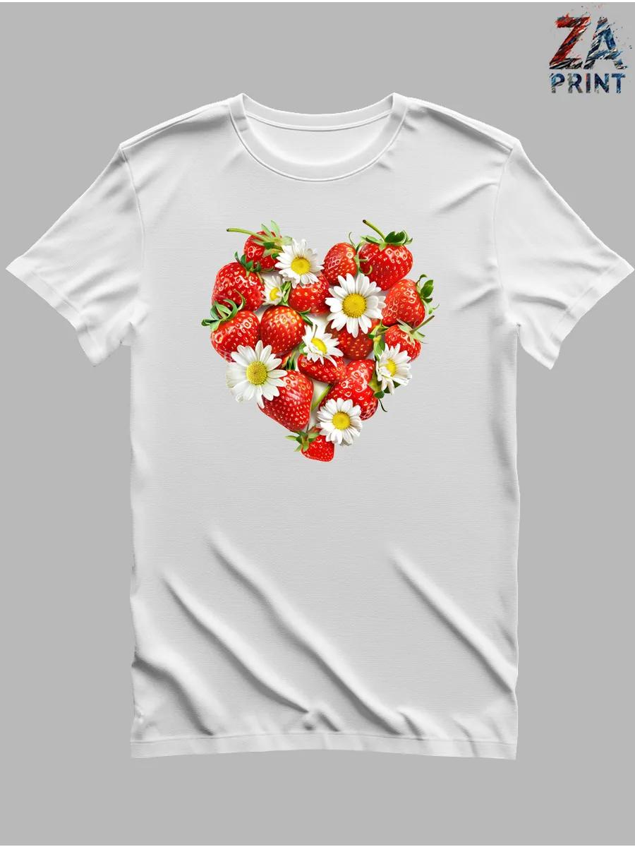 Strawberry with chamomile T-shirt S