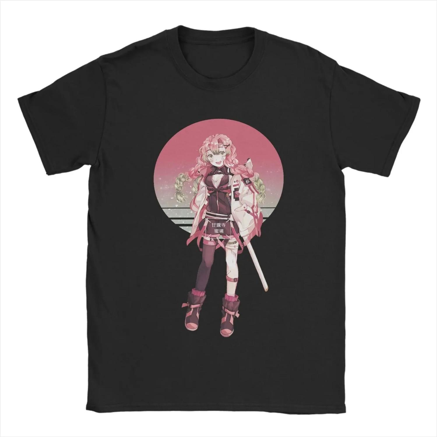 

Anime Demon Slayer Kanroji Mitsuri T Shirt Unique Tees Short Sleeve Crew Neck T-Shirt 100% Cotton Classic Clothing S чёрный