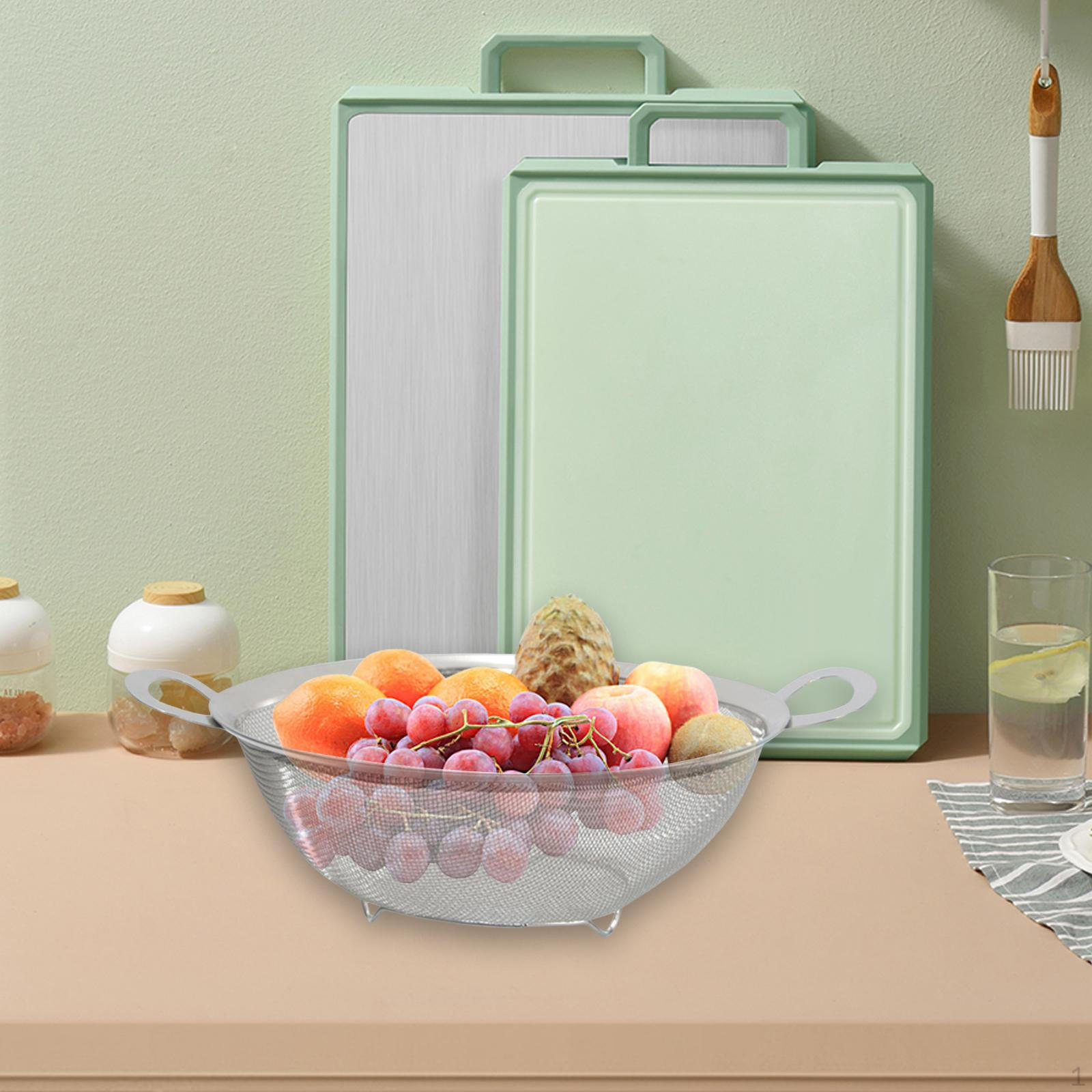 Stainless Steel Mesh Colander with Handles 22cm