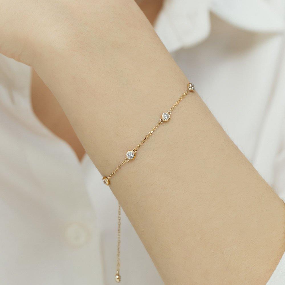 Essence Silver (Y) Tennis New Station Bracelet Hl4B52446Y9190