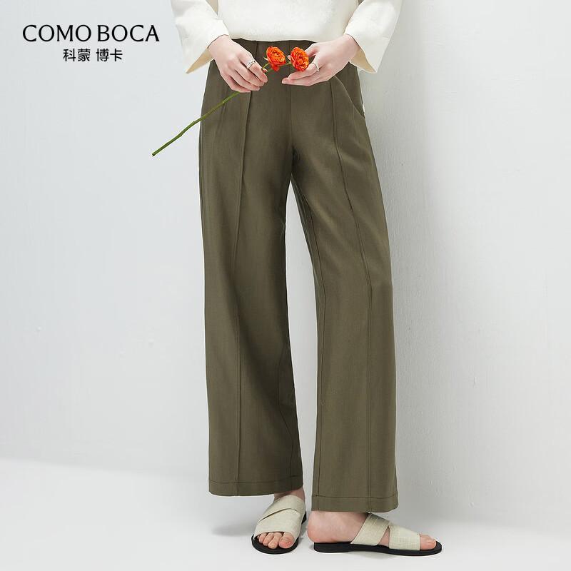 Men s Lyocell Linen Blend Casual Drawstring Pants L