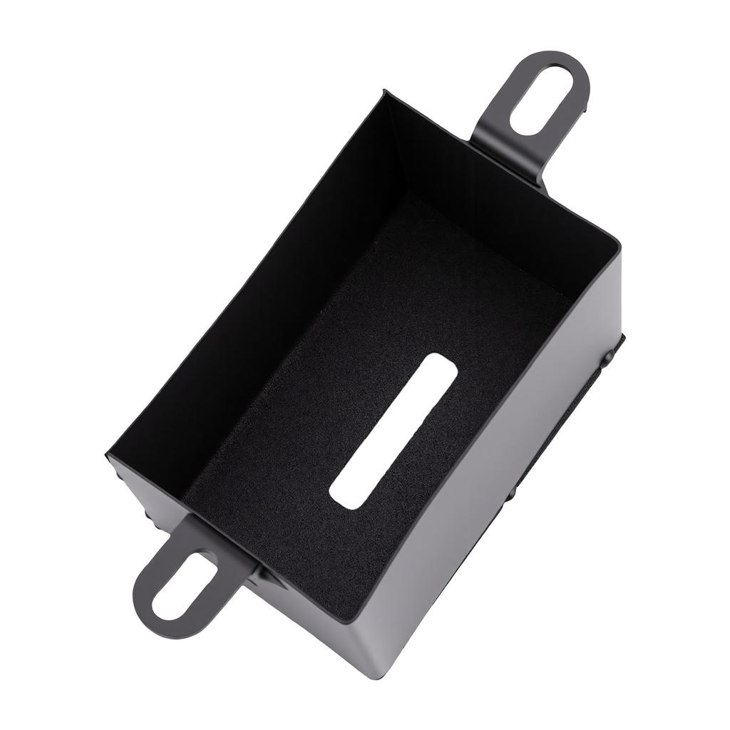 Motorcycle Battery Box Black Iron Battery Holder Carrying Case for ATV Quad Motorbike Dirt Bike