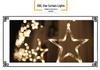 LED Star String Lights: 6 Large & 6 Small Stars for Christmas, Festival Decor, Five-Pointed Curtain Lights for Weddings & Events