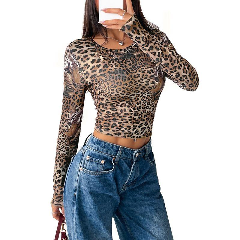 Autumn Women T Shirt Casual Print Ladies Tops Autumn Fashion Slim Fit T-shirt