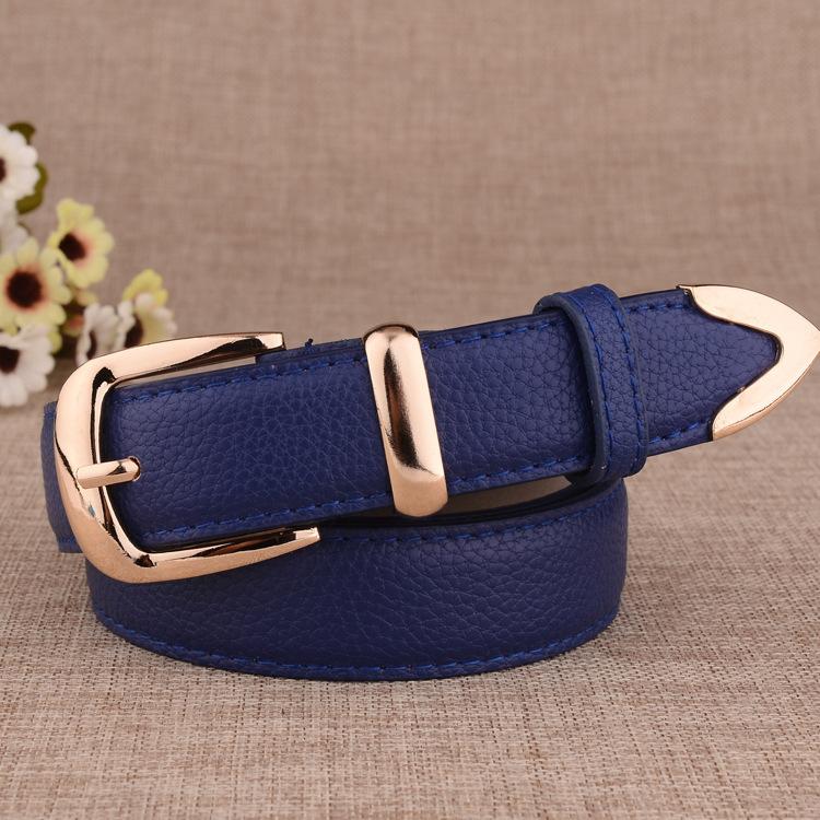 Women's Casual PU Belt Solid Color Simple Commuter Waist Belt