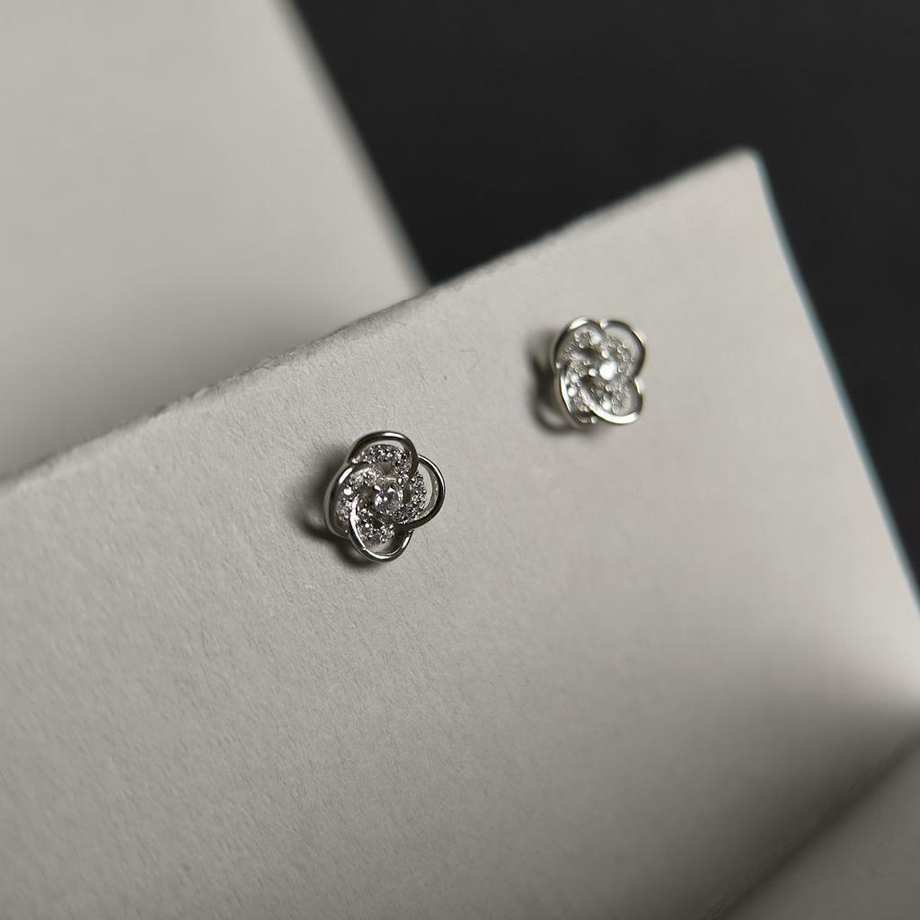 Cercei de argint cu zirconii cubice (2186083)