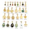 304 Stainless Steel Religious Charms Geometric Round Gold Color Metal Pendants DIY Bracelet Women Bohemian Jewelry Making,1PC