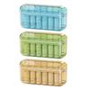 Forma para Picolé e Cubos de Gelo com Tampa Plástico Sem BPA Molde para Picolés Caseiros Armazenamento no Congelador Recipiente de Fácil Liberação Lavável na Lava-Louças Verão