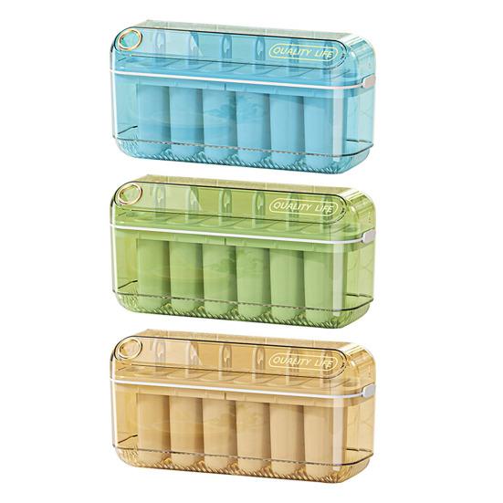 Forma para Picolé e Cubos de Gelo com Tampa Plástico Sem BPA Molde para Picolés Caseiros Armazenamento no Congelador Recipiente de Fácil Liberação Lavável na Lava-Louças Verão