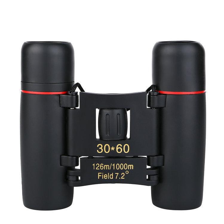 Small Powerful Binoculars Long Range Telescope Zoom 30x60 Camping Equipment Monocular for Outdoor Hunting Bird Watching Travel
