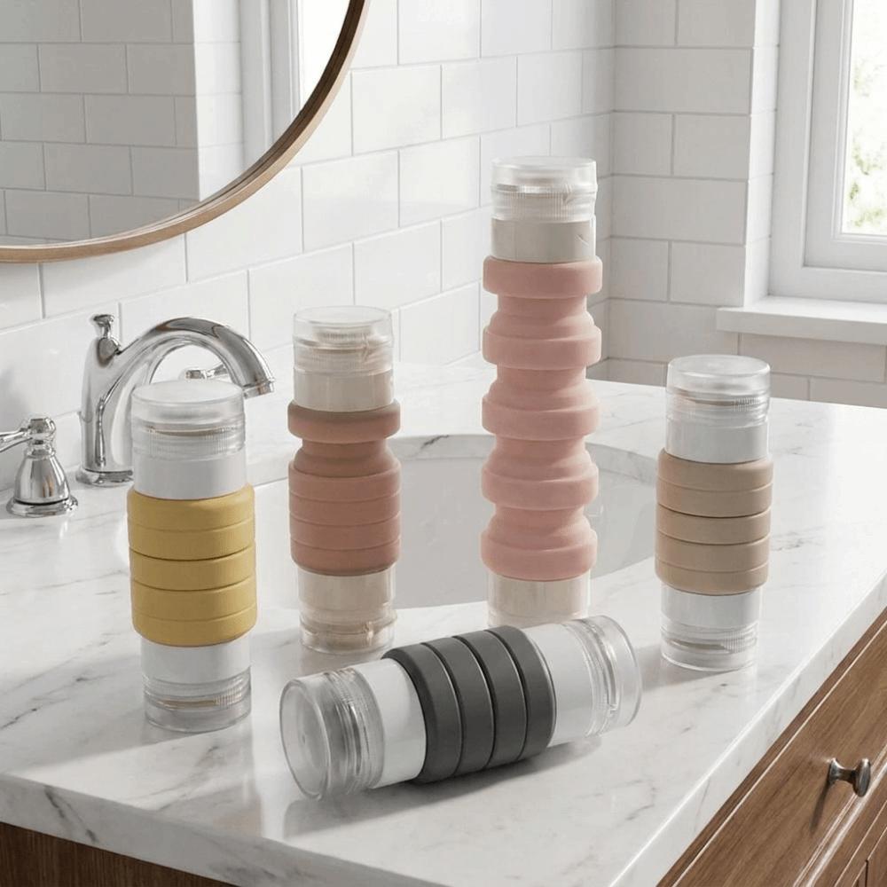 Leak-proof Double-Head Travel Bottle 2 in 1 Squeeze Bottle Packaging Bottle  Lotion Storage