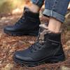 Winter Men's Shoes Cotton Shoes Velvet Warm Large Cotton Zhongbang Men's Outdoor Snow Shoes Leather Cotton Shoes
